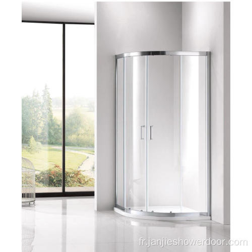 Boîtier de douche quadrant avec deux panneaux de porte